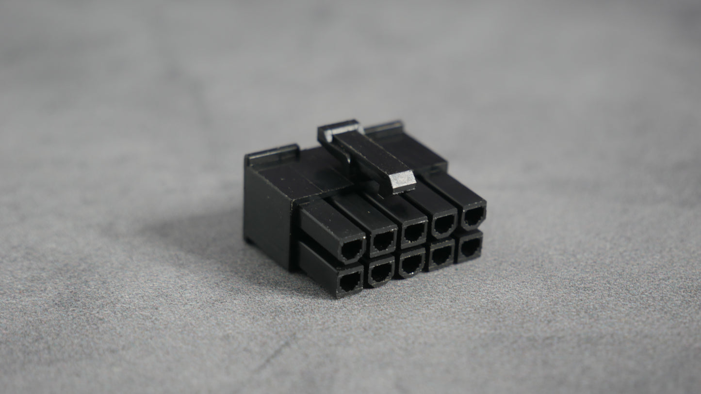10 Pin Female Connector-Black