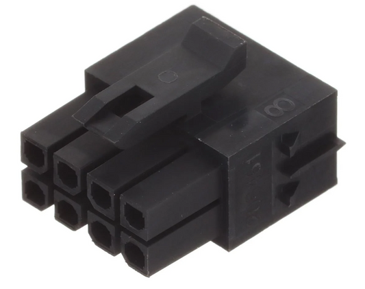 Molex-8 Pin Micro Connector + 10 Terminals for Corsair Type 5 PSUs